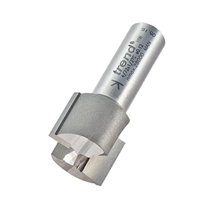 Image of Trend Professional Two Flute Router Cutter Bit, 1/2 Inch Shank, 24mm Cut Diameter &amp; 19mm Length, Tungsten Carbide Tipped, 4/72X1/2TC