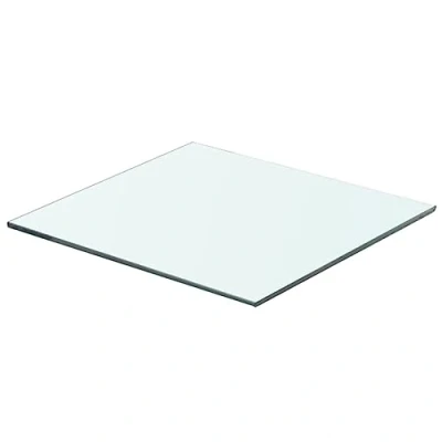 Image of vidaXL Shelf Panel Clear Tempered Glass for Slatwall Display, Easy Wipe Clean, Modern Home &amp; Retail Display Accessory, 40x30 cm