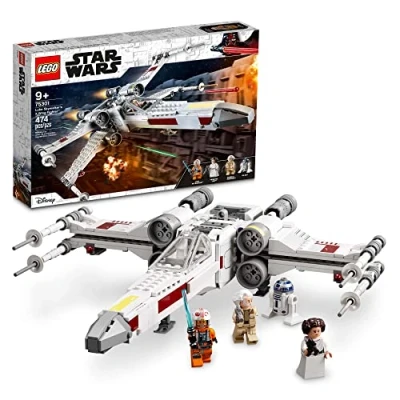 Image of LEGO Star Wars Luke Skywalker’s X Wing Fighter 75301 Awesome Toy Building Kit for Kids, New 2021 (474 Pieces)