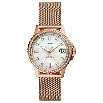 Image of Fossil Women Analogue Quartz Watch with Stainless Steel Strap ES4999