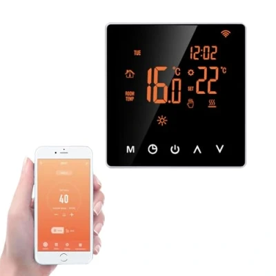 Image of Qiumi Smart Thermostat for Combi Boiler Individual Gas/Water Heating Works with Alexa Google Home Dry Contact 3A 95 240V AC