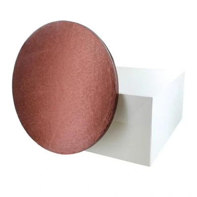 Image of Culpitt Brown Board &amp; Box Set 12&quot; White Cake Drum, And Board, Transport Combo