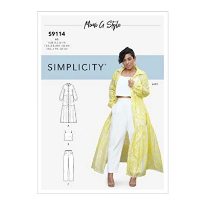 Image of SIMPLICITY Sewing Pattern S9114 Misses&#039; Dress, Top &amp; Pants, Various, H5 (6 8 10 12 14)
