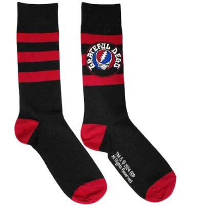 Image of Grateful Dead Steal Your Face Logo Ankle Socks UK Size 6 11, black, 11