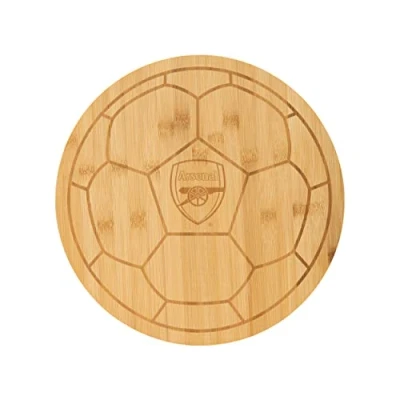 Image of FOCO Official Arsenal FC Football Cheese Charcuterie Bamboo Platter Serving Board