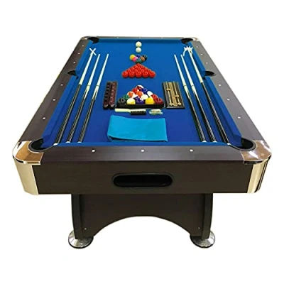 Image of 7 Ft Pool table Billiard Playing Cloth Indoor billiards new Blue Sea