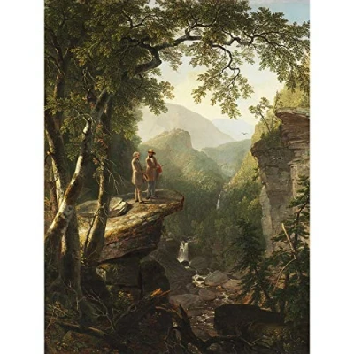 Image of Durand Kindred Spirits Painting Large Wall Art Print Canvas Premium Mural
