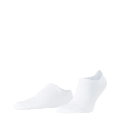Image of FALKE Men&#039;s Family M IN Cotton No Show Plain 1 Pair Liner Socks, White (White 2000), 8.5 11