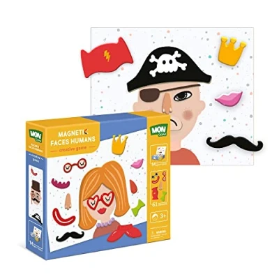 Image of Magnetic Creative Game Human Faces for Kids 3 year olds and up Board with Elements Dodo Perfect Educational Detailed Gift Boys Girls
