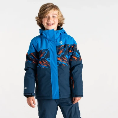 Image of Dare 2b Kids Water repellent Humour Iii Ski Jacket Blue Camo Print, Size: 9 10 Years
