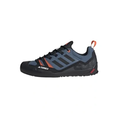 Image of adidas Unisex Terrex Swift Solo 2.0 Hiking Shoes, Wonder Steel/Core Black/Orange, 12.5 UK