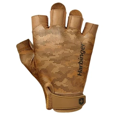 Image of Harbinger Pro 2.0 Weightlifting Golves, Unisex, Tan, Small, Camo
