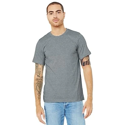 Image of Bella Canvas Adults Unisex Heather CVC T Shirt (L) (Athletic Grey)