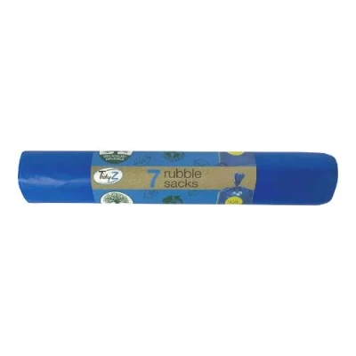 Image of Stalwart B0184 Rubble Sacks 1 pack of 7 bags ,Blue