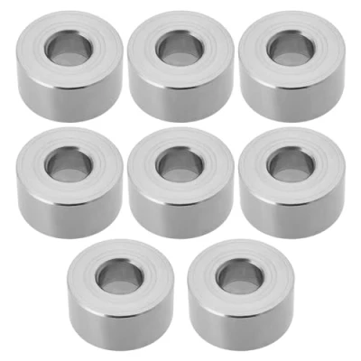 Image of OTOTEC 8Pcs 304 Stainless Steel Spacer Sleeve M8 Unthreaded Bushing Gasket IDxOD 8.2x20mm Height 10mm for Mechanical Power Equipment Metal Devices