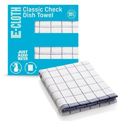 Image of E Cloth Microfiber Cleaning Towel, 48% Polyester, 40% cotton, 12% polyamide, Blue 1 Pack