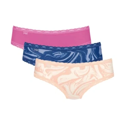 Image of Sloggi Women&#039;s 24/7 Weekend Hipster C3P Briefs, MULTIPLE COLOURS 4, 44