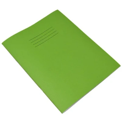 Image of Rhino 8 x 6.5 Exercise Books, 80 Page / 10mm Squared Paper Notebook, 10 Pack, Writing Book, Office &amp; School Stationery Supplies, Light Green