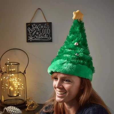 Image of 35cm Battery Operated Animated Dancing Christmas Tree Hat
