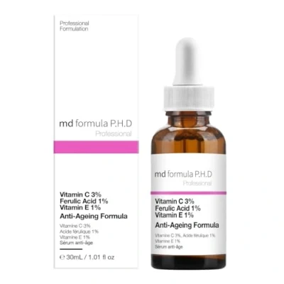 Image of Md Formula P.H.D Womens Anti Aging Serum 30ml Vitamin C 3%, Ferulic Acid 1%, E 1% NA One Size