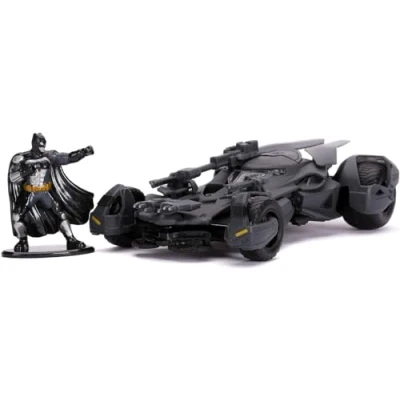 Image of Jada Toys Batman 1:32 Justice League Batmobile with Figure