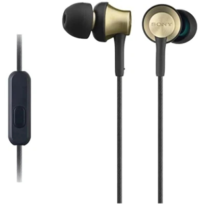 Image of SONY MDR EX650APT Headphones Black &amp; Gold, Black,Gold