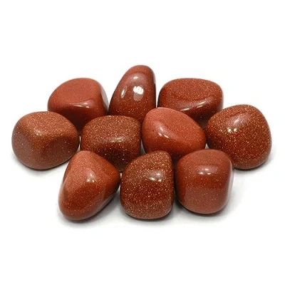 Image of CrystalAge Red Goldstone Tumble Stone (20 25mm) Pack of 10