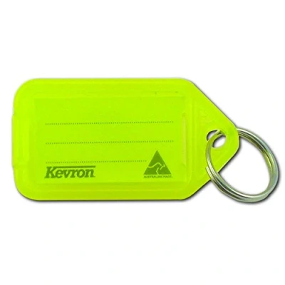 Image of KEVRON ID38 Tags Bag of 50 Fluorescent Yellow x