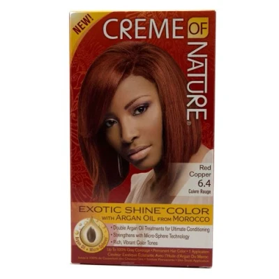 Image of Creme Of Nature Hair Colour Exotic Shine Red Copper 6.4