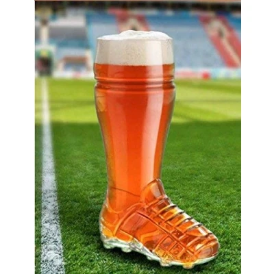 Image of Chabrias Ltd Ultimate Beer Glass Football Rugby Boot Mug Perfect for UEFA Euros, World Cup, and Soccer Fans! (Pint (20 oz / 568 ml))