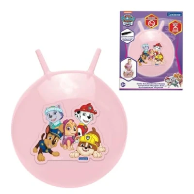 Image of Lexibook BG040PAG Paw Patrol, Inflatable Hopper Ball, Manual Pump Included, Secure and Durable Plastics, Pink