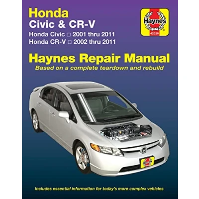 Image of Honda Civic (01 11) &amp; CR V (02 Haynes Repair Manual (USA) (Paperback)