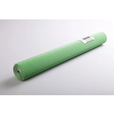 Image of Clairefontaine Ref 451021C Maildor Corrugated Cardboard Roll (Single Roll) 2 x 0.70m Size, 175gsm Board, Suitable for Making 3D Creations Meadow Green