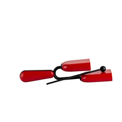 Image of Halilit Hi Lo Agogo Bell. High end Hand Percussion Musical Instrument. Percussionists of All Levels. Teens &amp; Adults. Sturdy Built to Last (Red)