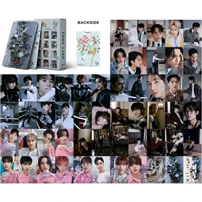 Image of GUNBAK Kpop Seventeen Lomo Cards 55pcs Photocards FML Novel Album Postcards for Fans Gift (FML 1)