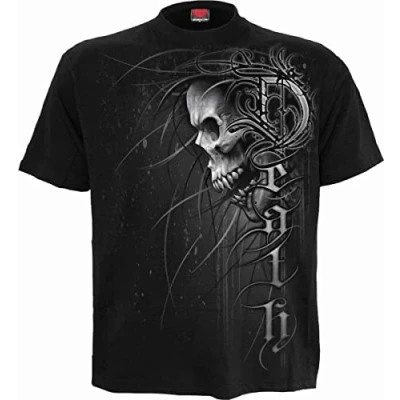 Image of Spiral Death Forever T Shirt Black S