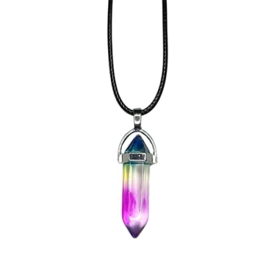 Image of VIE Double Point Pencil Pendant, Black String ((Colour C))