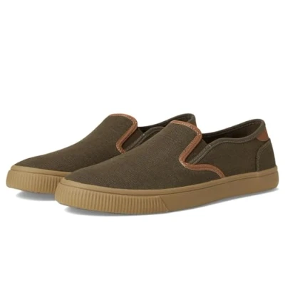 Image of TOMS Men&#039;s Baja Sneaker, Canteen Heritage Canvas Pu Trim, 8.5 UK