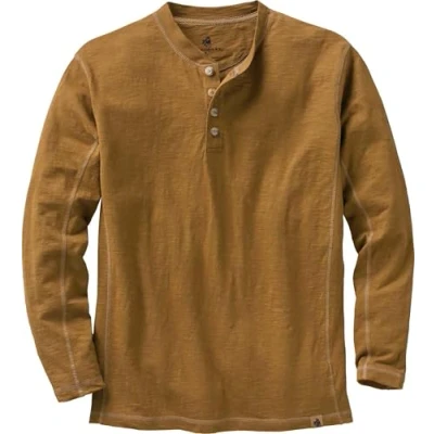 Image of Legendary Whitetails Men&#039;s Standard Maverick Slub Henley Shirt, Barley, Small