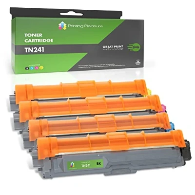 Image of Set of 4 Laser Toner Cartridges compatible with Brother DCP 9020CDW HL 3140CW 3142CW 3150CDW 3152CDW 3170CDW 3172CDW MFC 9130CW 9140CDN 9330CDW 9340CDW TN241BK TN245C TN245M TN245Y