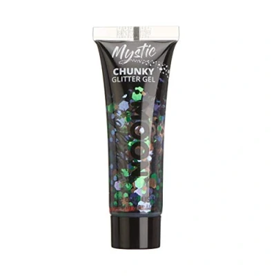 Image of Mystic Chunky Face &amp; Body Glitter Gel by Moon Galaxy Cosmetic Festival Paint for Face, Body, Hair, Nails 12ml