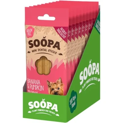 Image of 10 Pack Soopa Mini Dog Dental Sticks