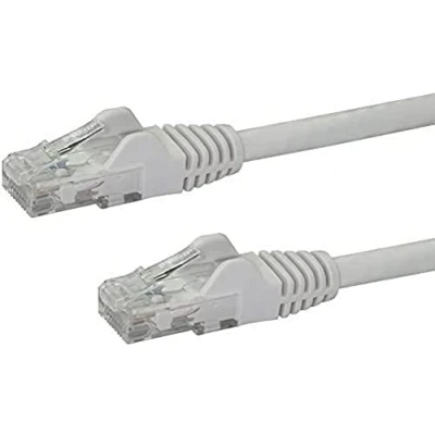 Image of StarTech.com 7m CAT6 Ethernet Cable White CAT 6 Gigabit Wire 650MHz 100W PoE++ RJ45 UTP Category Network/Patch Cord Snagless w/Strain Relief Fluke Tested UL/TIA Certified (N6PATC7MWH)