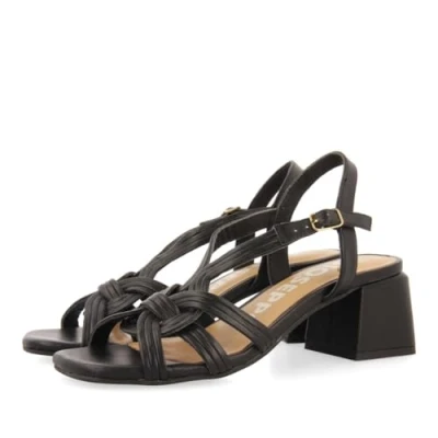 Image of GIOSEPPO Women&#039;s bulqize Sandal, Black/White, 7.5 UK