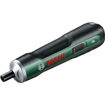 Image of Bosch PushDrive ergonomic cordless screwdriver (built in 3.6V 1.5Ah battery, Micro USB charging, delivered with 32 screwdrivers and storage box)