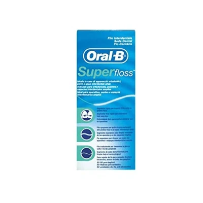 Image of Oral B SuperFloss Super Dental Floss for Braces Bridges