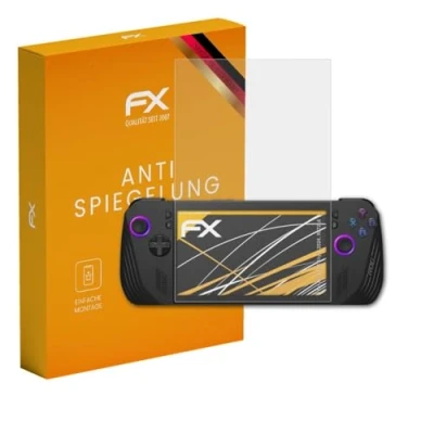Image of atFoliX Screen Protector compatible with Asus ROG Ally X 2024, RC72LA Protection Film, anti reflective and shock absorbing FX Film (3X)