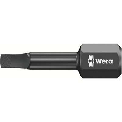 Image of Wera 05073931001 1 x 2 25 mm Bits for Square Socket Screw &quot;Impact 868/1 IMP DC&quot; SB Silver