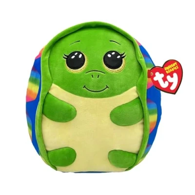Image of TY Shruggie Turtle Squish a Boo 10 Inches Squishy Beanies for Kids, Baby Soft Plush Toys Collectible Cuddly Stuffed Teddy