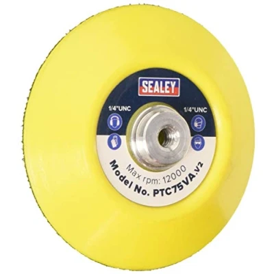 Image of Sealey Hook and Loop Backing Pad Ø71mm 1/4&quot;UNC